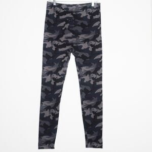 Lane Bryant Blue‎ Camo Leggings Large XL Camouflage Print Dark Blue Gray